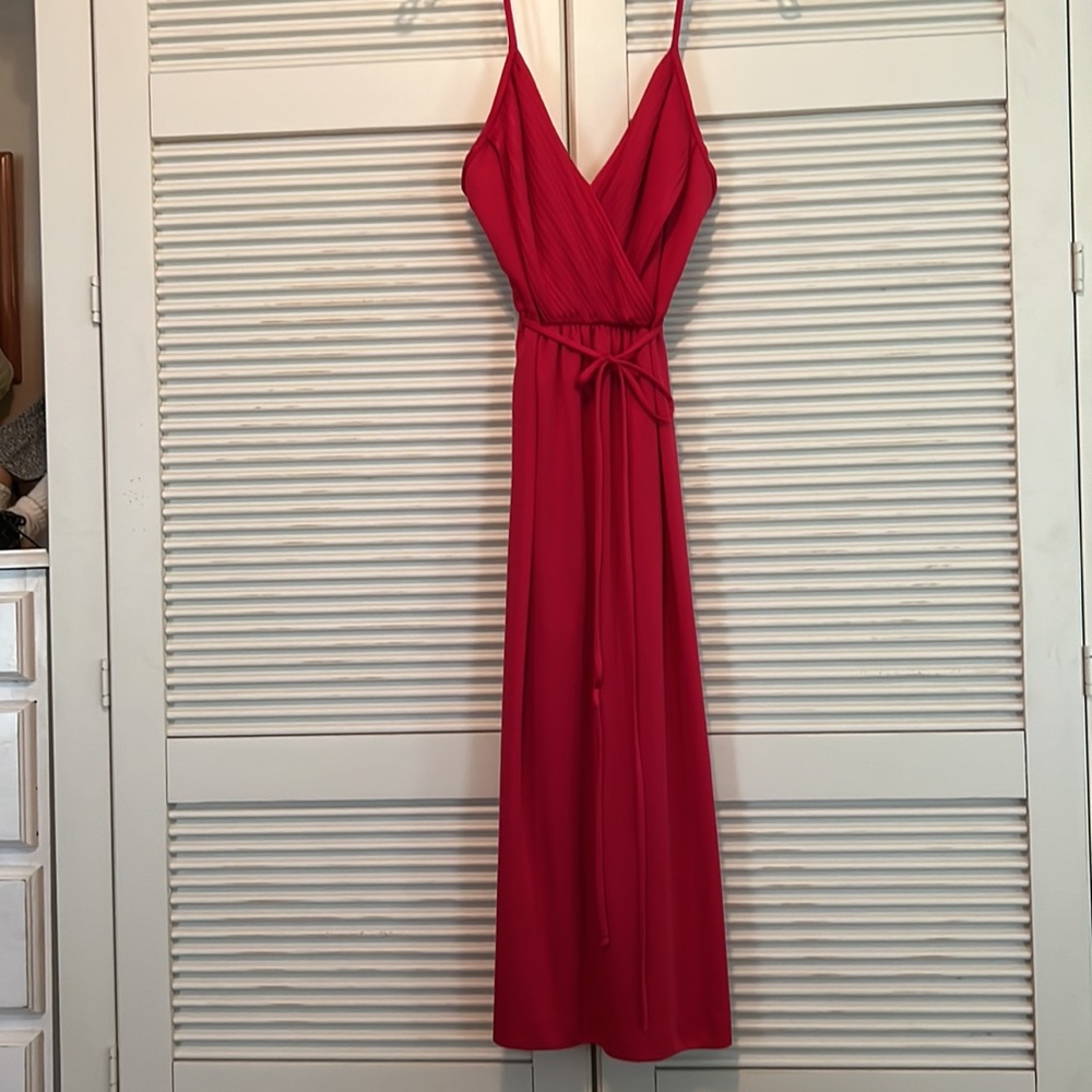 Vintage Red Spaghetti Strap Dress